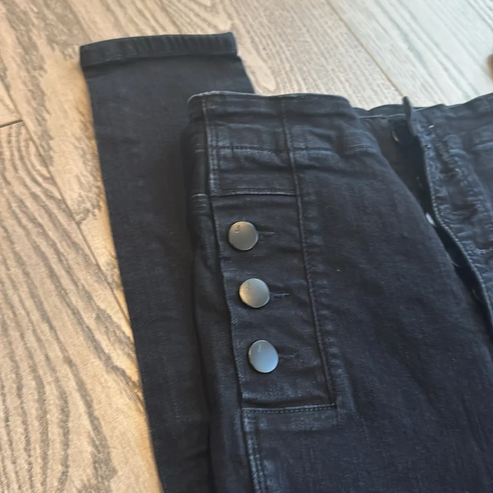 J Brand Natasha Sky High Button Jean in Complex 24